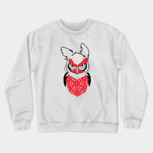 Owl design tattoo Crewneck Sweatshirt